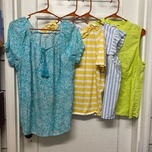 Kim Roger’s women’s tops bundle of 4 tops size 3-PXL ,1 -Xl
